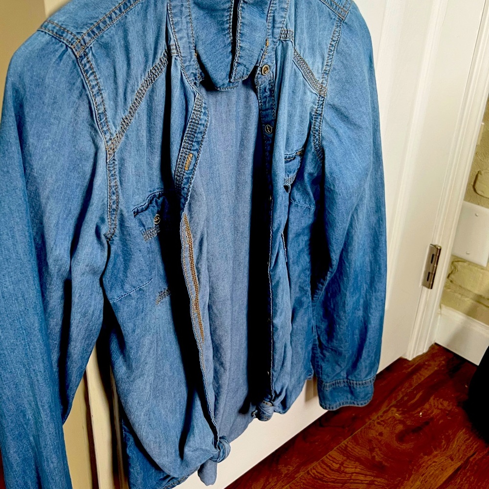 Jean button up!